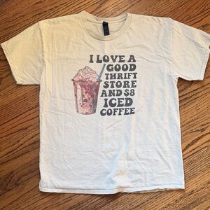 Gildan Cream Ultra Cotton Tee Thrift & Coffee